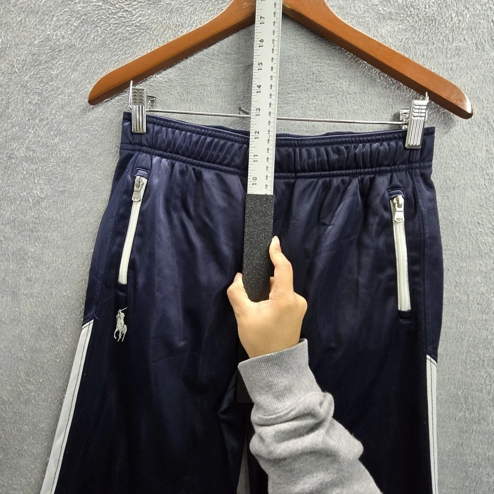 Polo Ralph Lauren Men Activewear Pants L Navy Embroidered Track Fleece